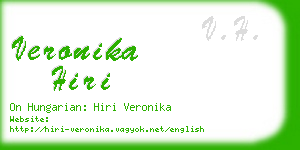 veronika hiri business card